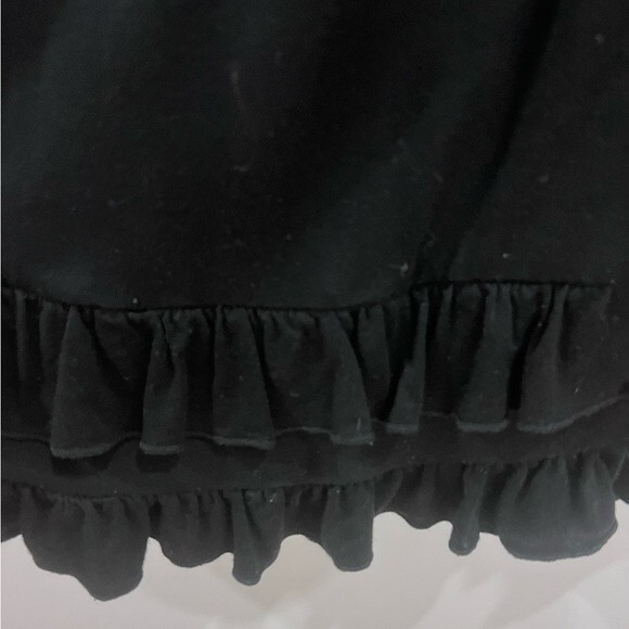 Anthro Jaloux Black ruffle one shoulder dress size small - Picture 5 of 6